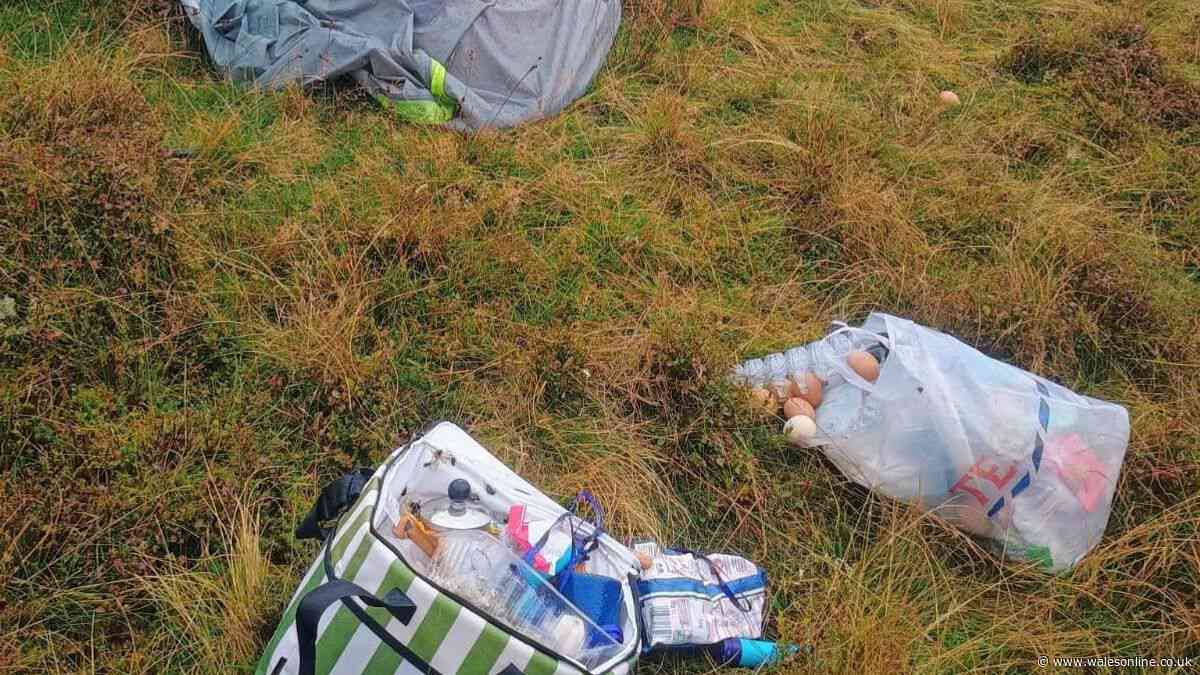 Anger as maggot-infested food and human excrement left at Welsh beauty spot