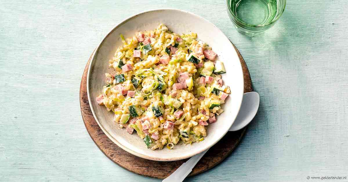 Wat Eten We Vandaag: Macaroni met ham en courgette