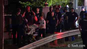 Crews use basket to save woman from Cleveland creek