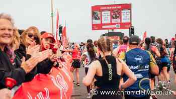 Runners can receive personal messages during Great North Run in expertly-timed big screen link