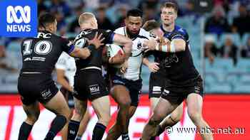 Live: Payne Haas opens final Broncos game with bullocking try against Dogs