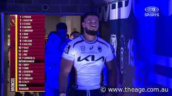 Haas leads team out in Broncos farewell