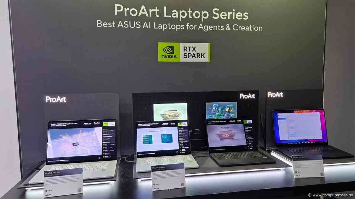 Asus × RTX Spark im Hands-on: Nvidia-Chips übernehmen die Asus-ProArt-Flaggschiffe