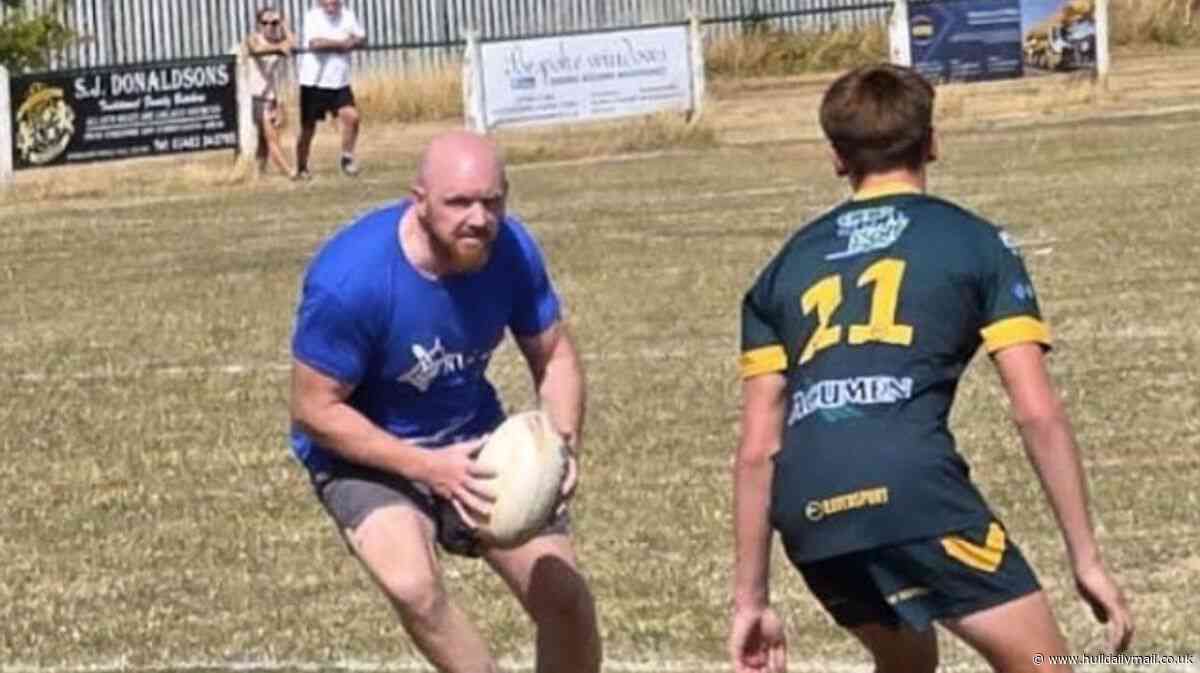 'Sore dads' put through their paces by West Hull Bobcats U14s in aid of charity
