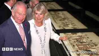 King hails 'unprecedented' Bayeux Tapestry exhibition in London