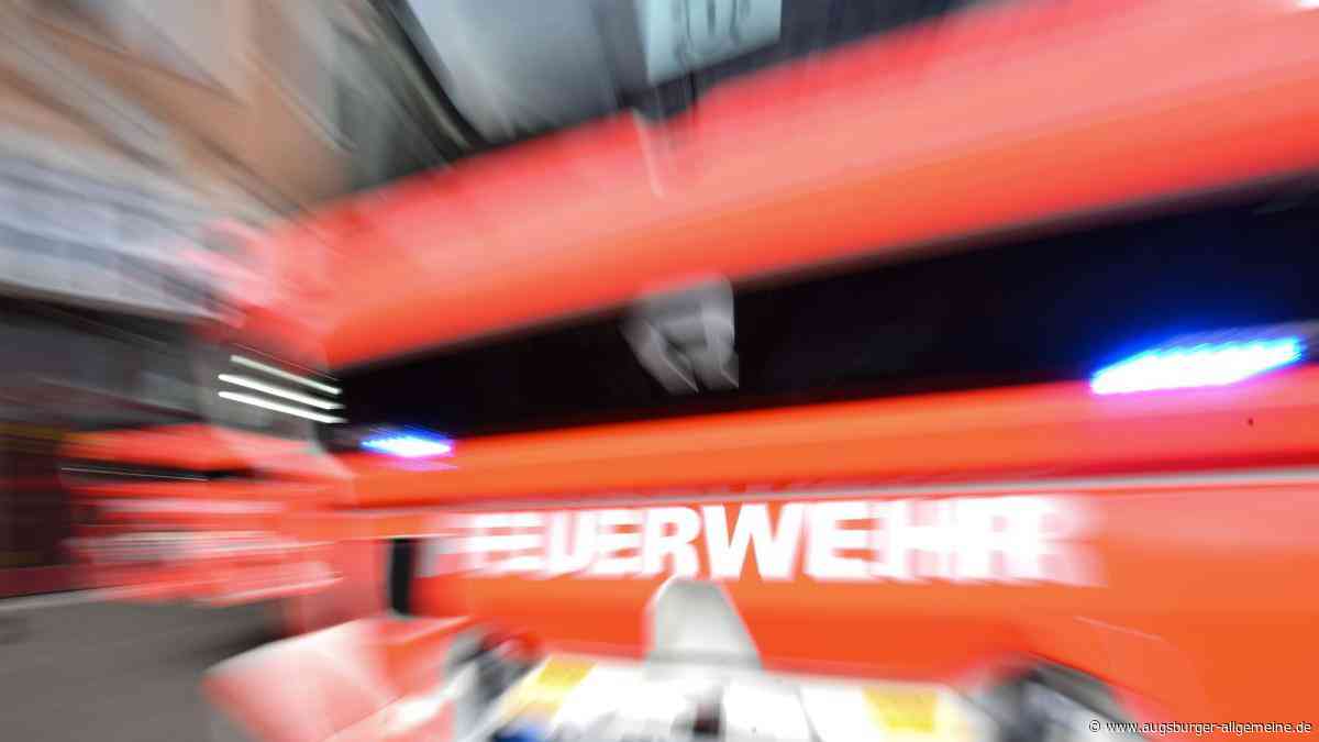 Brand in Warenlager eines Supermarkts