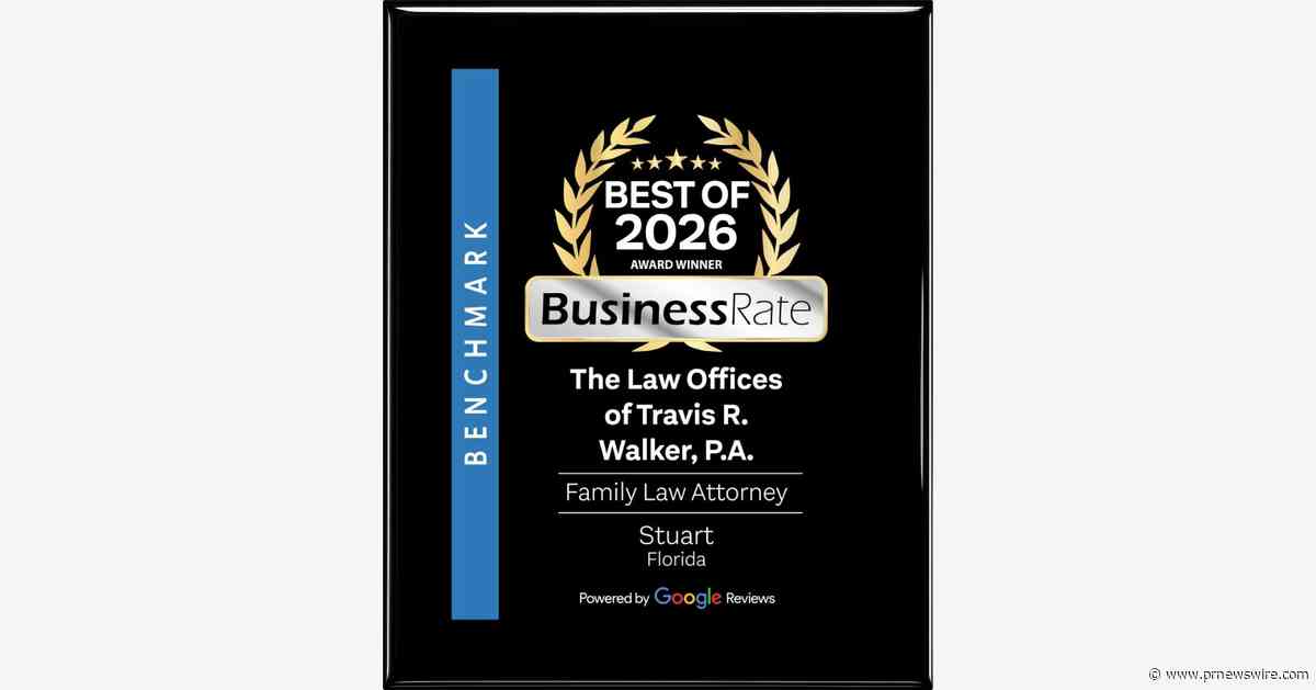 The Law Offices of Travis R. Walker, P.A. Wins BusinessRate Best of 2026 Award