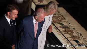 King Charles takes look at Bayeux Tapestry and cheeky verdict leaves everyone laughing