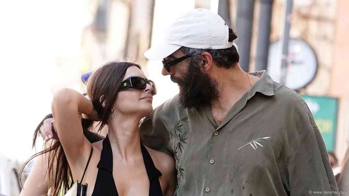 Emily Ratajkowski passionately kisses Dua Lipa's ex-boyfriend Romain Gavras while on holiday in Rome
