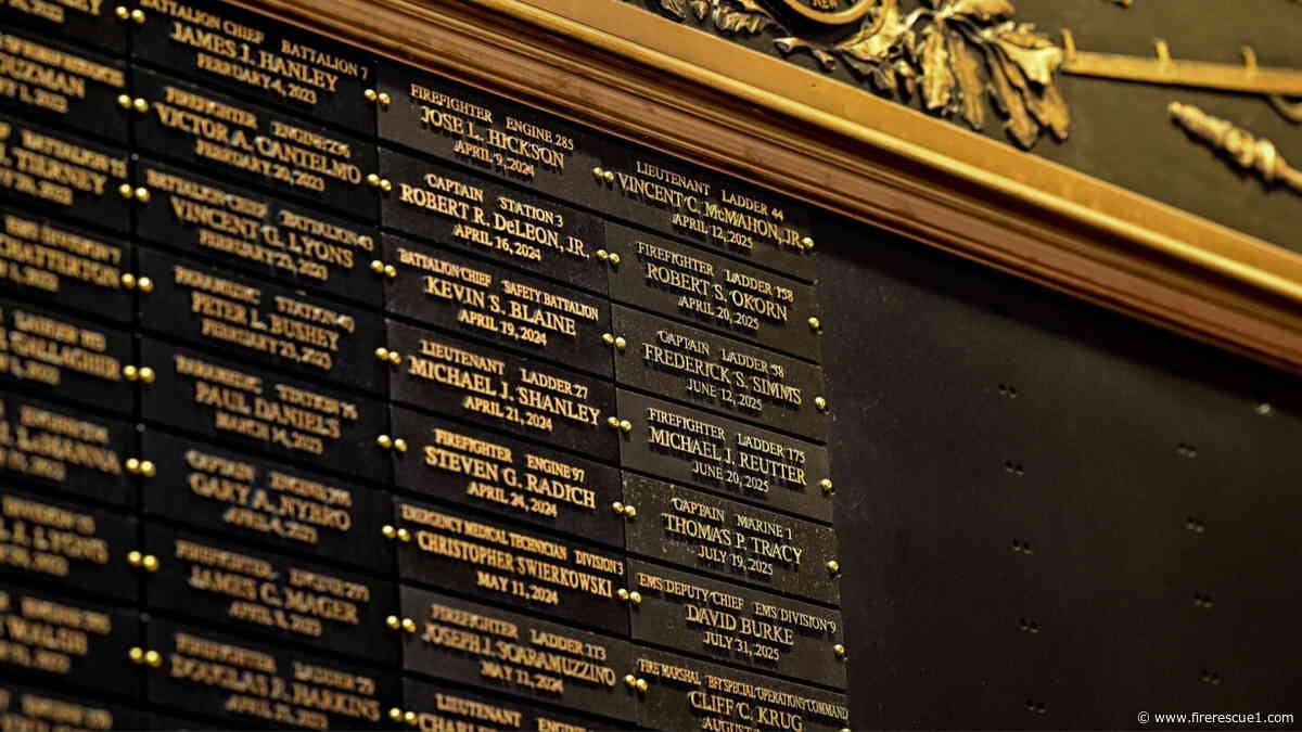 'It's part of never forgetting': FDNY honors 36 members who died from 9/11-related illnesses