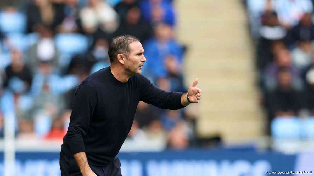 Frank Lampard on getting the balance right as Coventry City adapt to unforgiving Premier League
