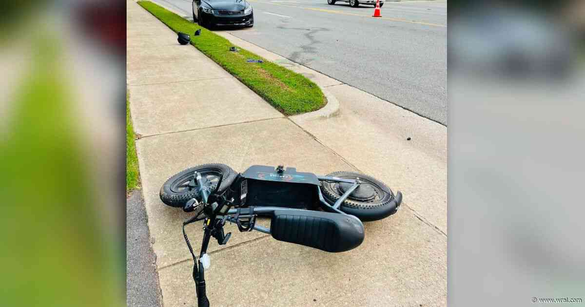 Rider seriously hurt after e-bike crash in Apex