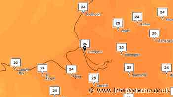 Met Office weather map shows exact day Liverpool will hit 25C this week