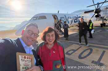 Merano Speck erobert die Herzen im Flug / Aktion mit SkyAlps zum Südtiroler Speckfest