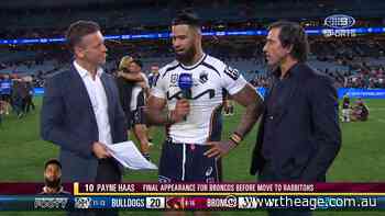 Haas 'emotional' after Broncos farewell