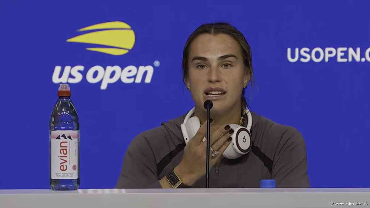 US Open champ Aryna Sabalenka angrily hits back at reporter during press conference