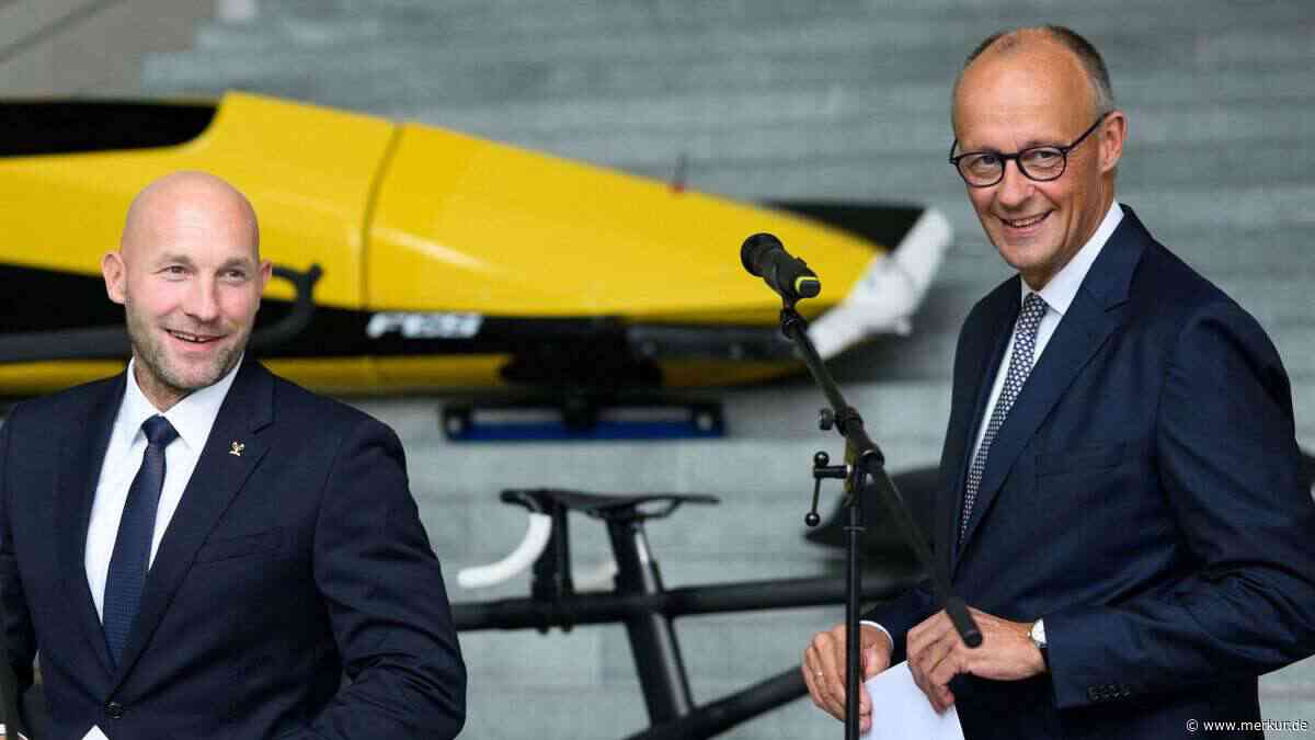 Deutscher Olympia-Held wird von Friedrich Merz als Staatsminister vorgestellt