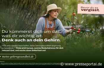 Gehirngesundheit aktiv gestalten / Lilly startet Aufklärungskampagne "Bevor du es vergisst"