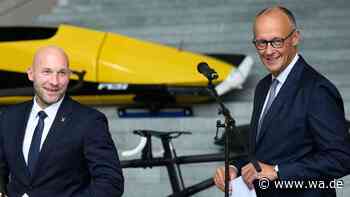Deutscher Olympia-Held wird von Friedrich Merz als Staatsminister vorgestellt
