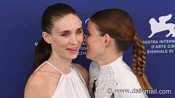 Sisters Rooney and Kate Mara will act together for the first time as identical twins who spoke in unison and loved the same man in Bucking Fastard - as they attend Venice photo call