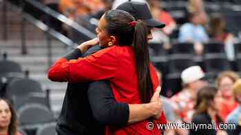 Tom Brady's close embrace with glamorous college volleyball star, 21, on day out with daughter Vivian goes viral