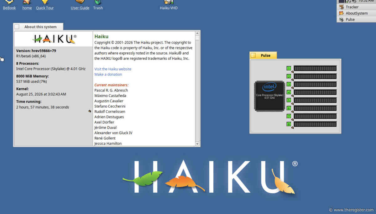 Haiku OS rises / Beta 6 sails open web / Virtual winds fly fast