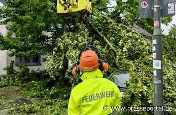 FW Ratingen: Unwetter sorgt für erhöhtes Einsatzaufkommen