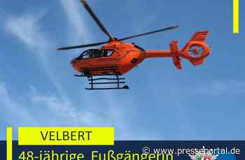 POL-ME: Erstmeldung: Fußgängerin bei Verkehrsunfall lebensgefährlich verletzt - 2609015