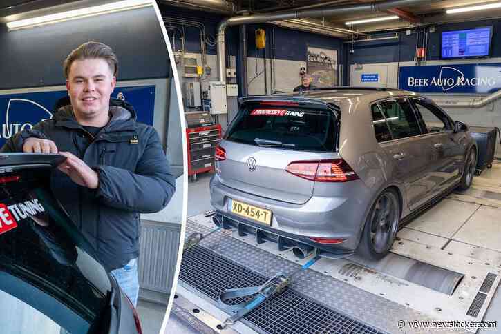 Mike (24) maakte zijn Volkswagen Golf GTI n&oacute;g extremer: 'Een Audi RS6 was me de baas'