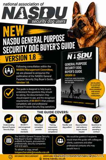 NASDU General Purpose Security Dog Buyer’s Guide