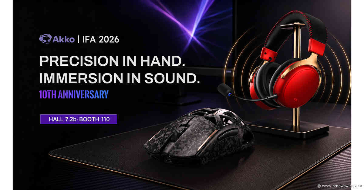 AKKO Unveils Next-Generation Gaming Peripherals at IFA 2026, Entering a New Decade of Innovation
