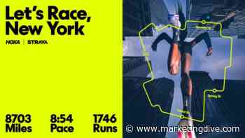 Hoka builds Strava running stats into digital OOH campaign