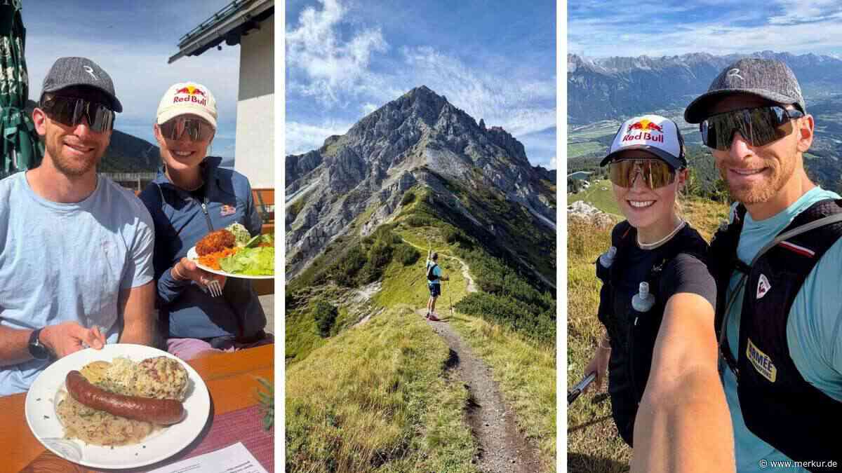 Biathlon-Traumpaar schickt verliebte Gipfelgrüße aus Österreich