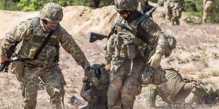 At this NATO training camp, the aim is to train the Ukrainians who can then turn around and train everyone else