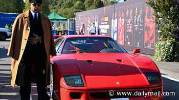 Sharp-suited Lewis Hamilton pledges to become first black man to win for Ferrari in Italy... as he dazzles F1 fans by arriving at Monza in modified car worth around £6million!