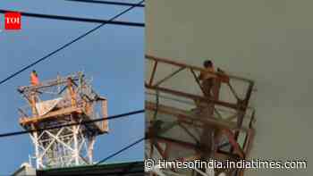 ‘Posto diye kumro bhaja chai’: 8-hour high-rise drama ends with youth rescued from Siliguri's BSNL tower