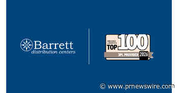 Barrett Distribution Centers Named a 2026 Inbound Logistics Top 100 3PL for Second Consecutive Year