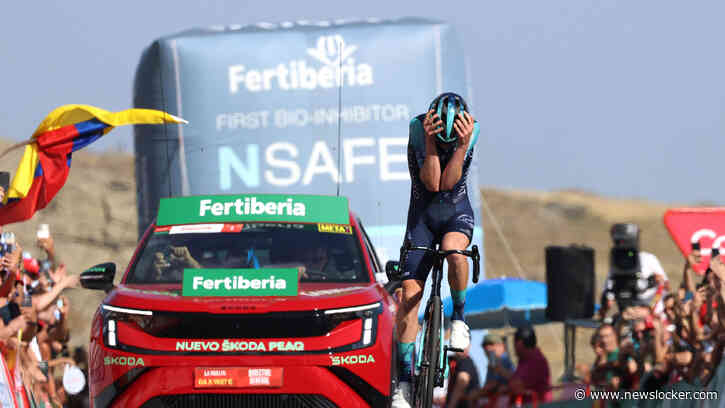 Na uitvallen van Tadej Pogacar wint er op een zware Vuelta-slotklim toch weer een Sloveen (20), Enric Mas verstevigt rood