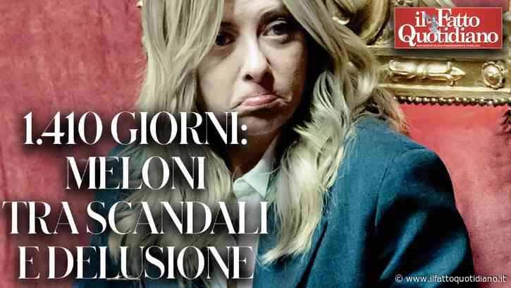 Meloni, 1.410 giorni di governo tra numeri, scandali e gaffe: domani 4 pagine speciali sul Fatto Quotidiano