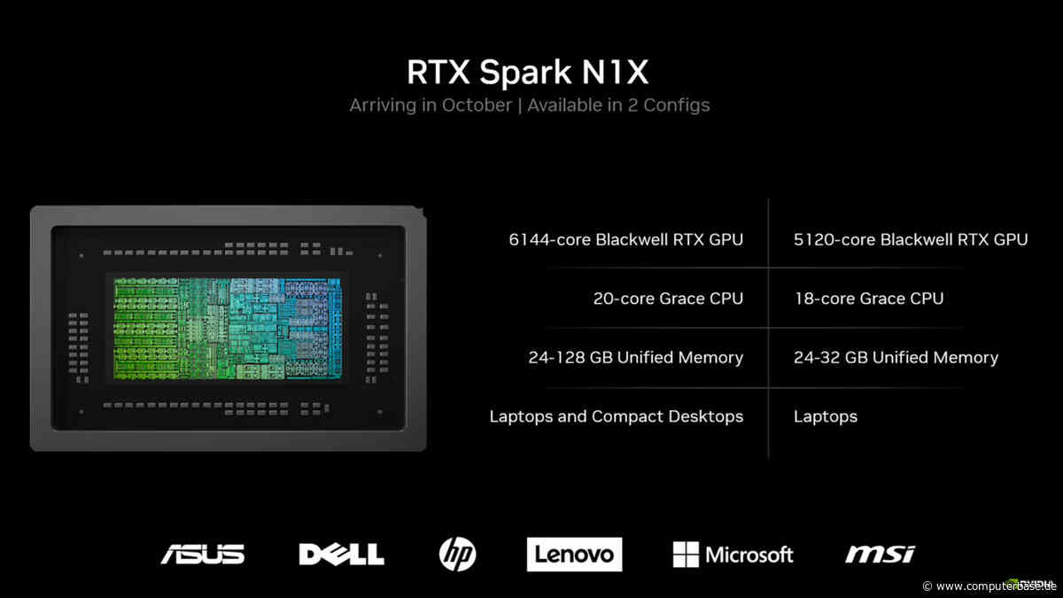 RTX Spark N1X: Nvidia steigt im Oktober gegen AMD und Intel in den Ring
