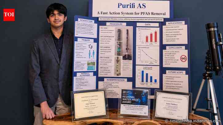 Meet Aadit Krishna, the 15-year-old student who built a floating device to remove PFAS