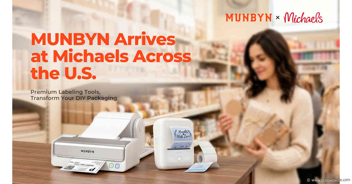 MUNBYN Partners with Michaels to Bring Creative-Focused Smart Printing Solutions to U.S. Crafters Nationwide