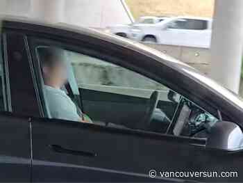 Another B.C. Tesla driver caught asleep at the wheel