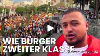 Video der Massenproteste in Spanien: Ceuta-Krise spaltet das Land