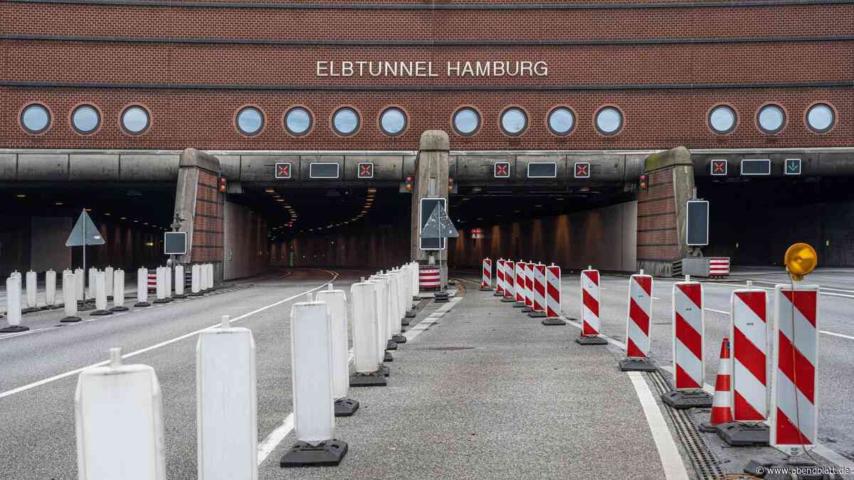 A7 inklusive Elbtunnel am Wochenende in Richtung Süden gesperrt