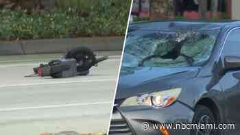 Teen rushed to hospital after being struck by car while riding scooter in Oakland Park
