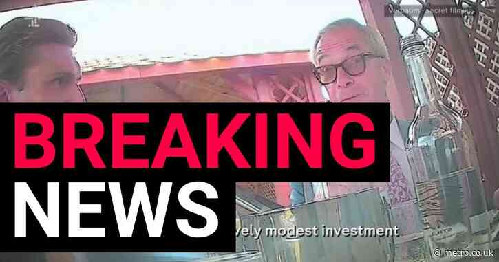 Nigel Farage caught on hidden camera ‘celebrating foreign donations’ to Reform