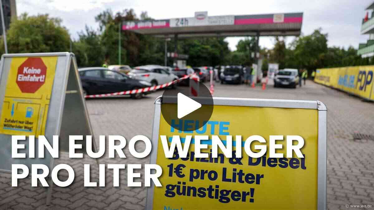 Wahlkampfaktion: FDP senkt Benzinpreis für eine Stunde
