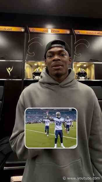 Barion Brown on CJ2k inspired TD celebration #saints #nfl #shorts