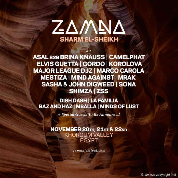 Marco Carola, CamelPhat & Gordo join Zamna Festival in the Sinai Desert [EGYPT]!